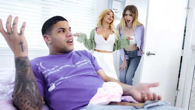 Busty ona yosh er-xotinga haqiqiy hayajonni boshdan kechirishga yordam berdi