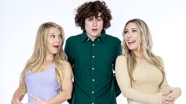 Yigit o'gay opasi va dugonasi bilan uchlikdan zavqlanadi